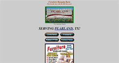 Desktop Screenshot of pearlandbargainfurniture.com